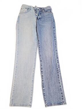 PacSun Two-Tone Split Leg Dad Jeans Size 24